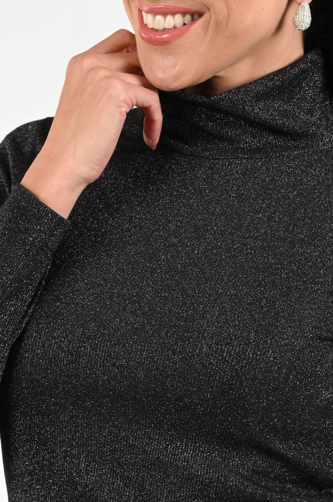 Marc Cain ZC 48.28 J34 Shirt turtle neck Grijs