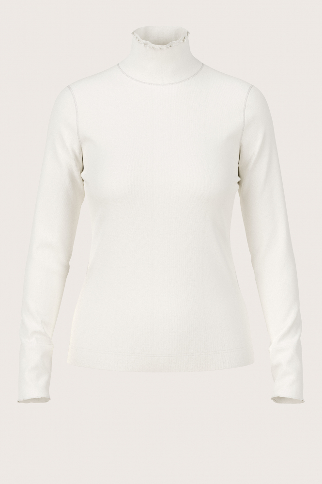 Marc Cain XS 48.43 J50 Shirt turtle neck Wit