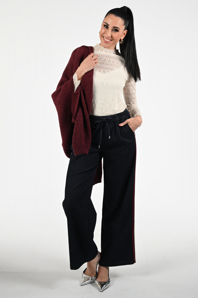 Oui 95583 Shirt turtle neck Wit