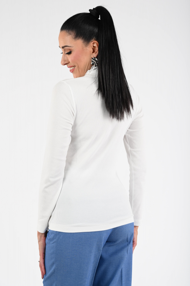 Zaida 336302 Shirt turtle neck Wit