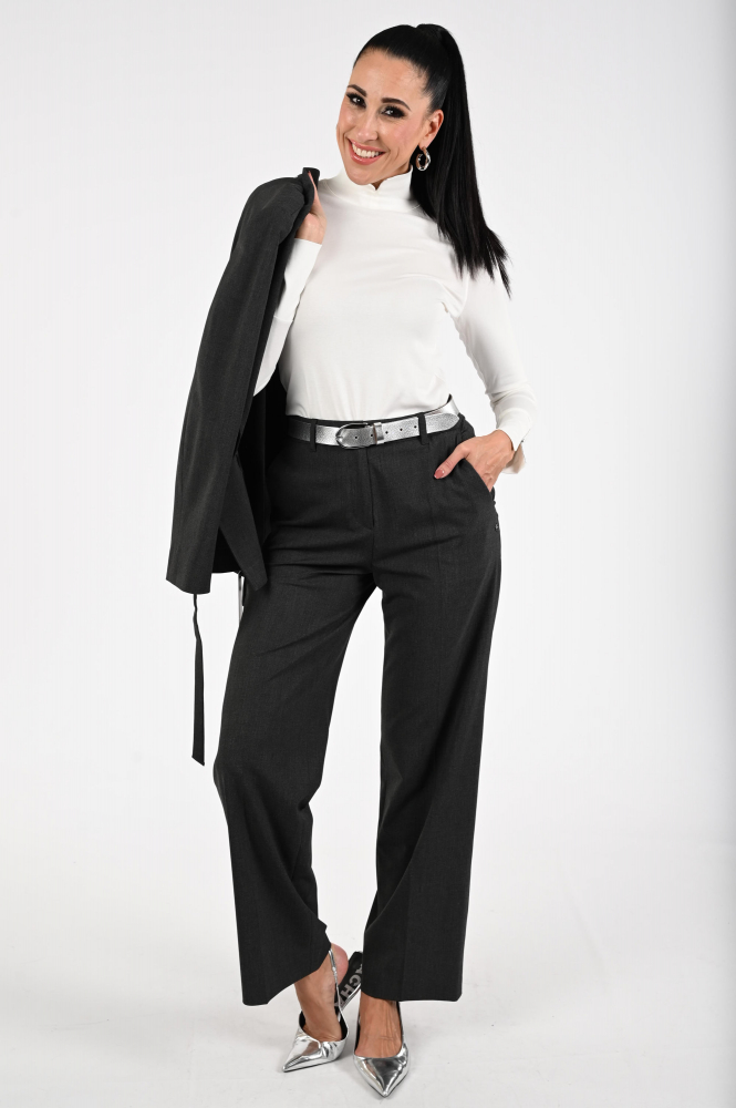 Marc Cain ZC 48.05 J14 Shirt turtle neck Wit