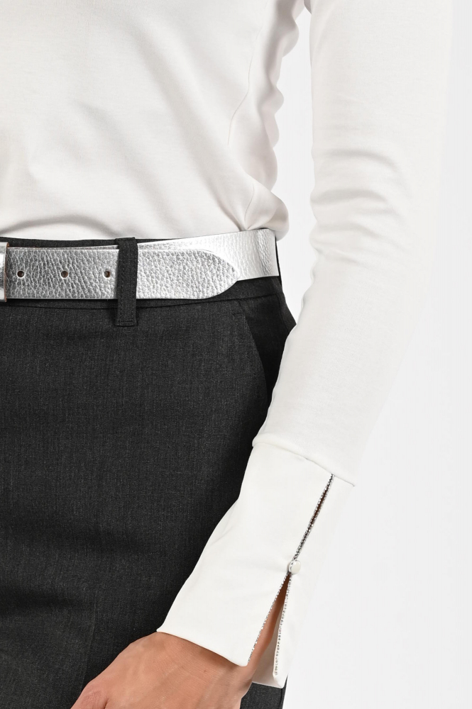 Marc Cain ZC 48.05 J14 Shirt turtle neck Wit