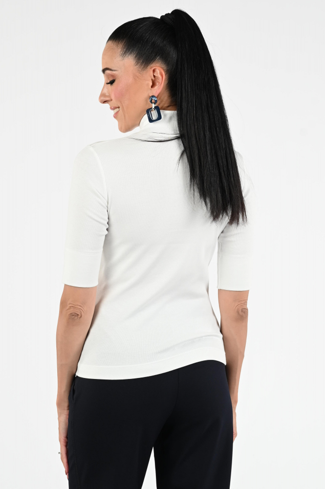 Marc Cain ZS 48.04 J50 Shirt turtle neck Wit