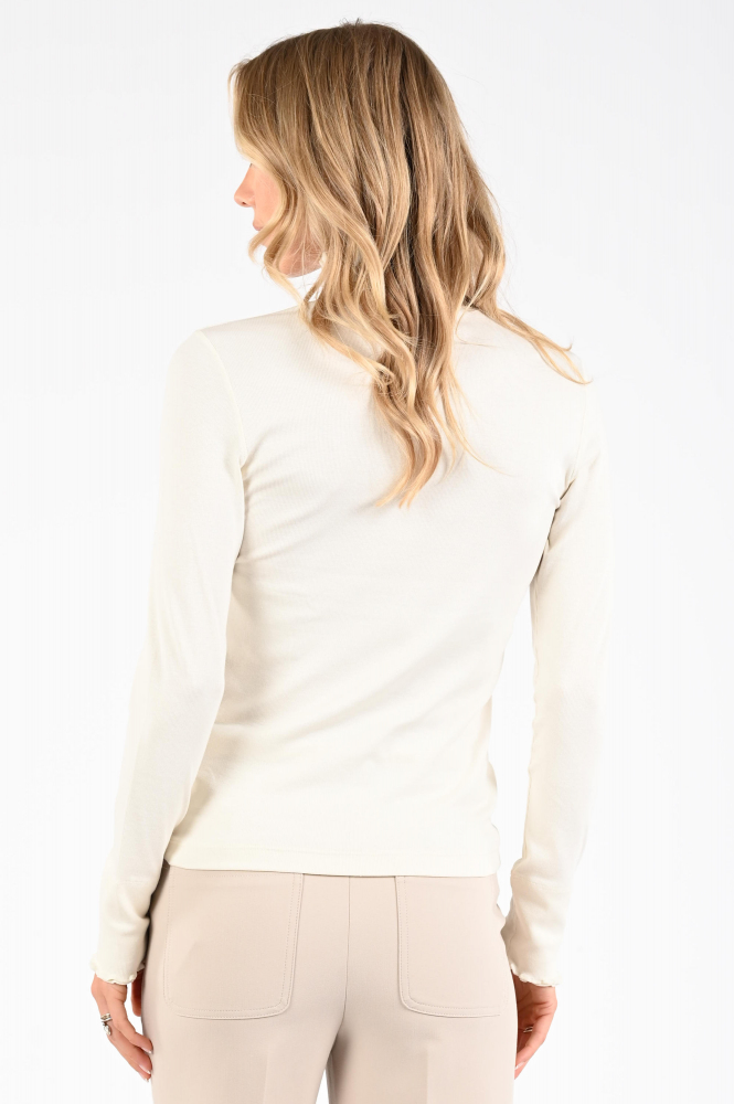 Marc Cain ZS 48.43 J50 Shirt turtle neck Wit