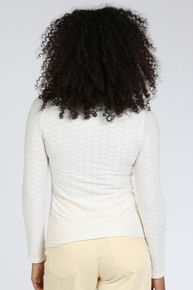 Marc Cain BC 48.36 J11 Shirt turtle neck Wit