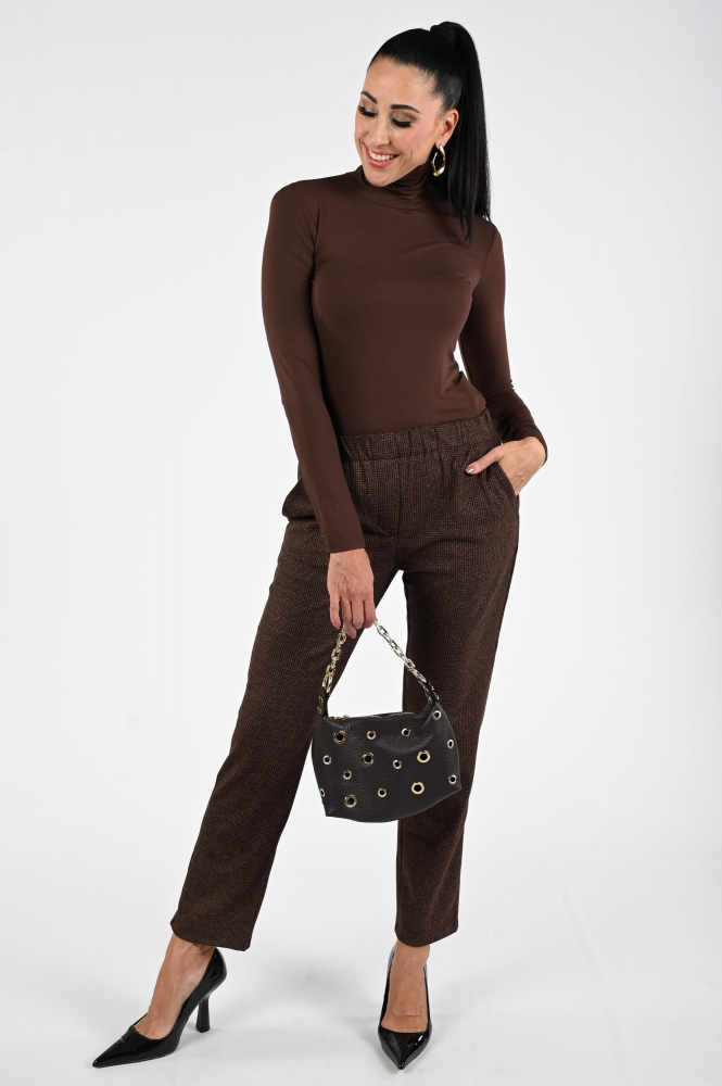 MaxMara Multif mm13208 Shirt turtle neck Bruin