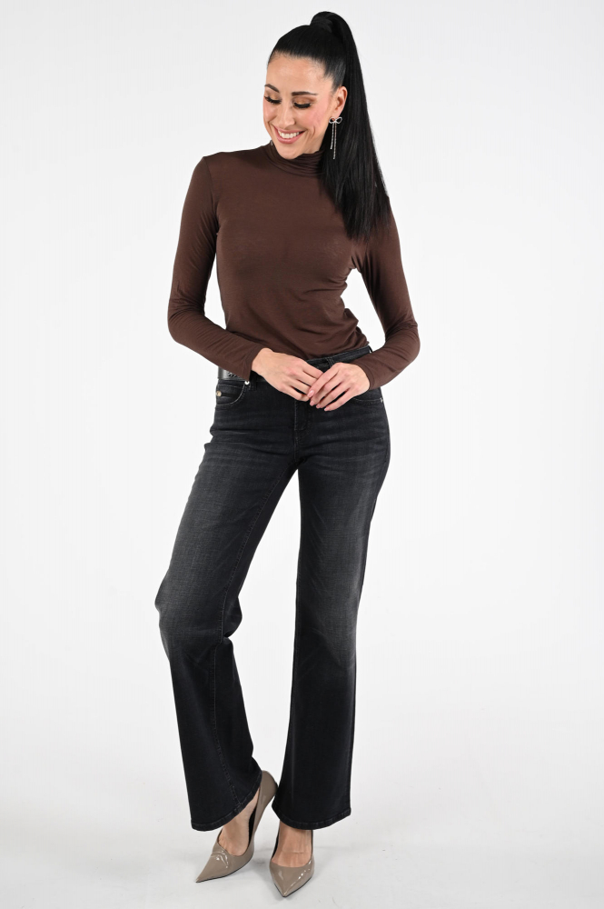 Geisha Monica Shirt turtle neck Bruin