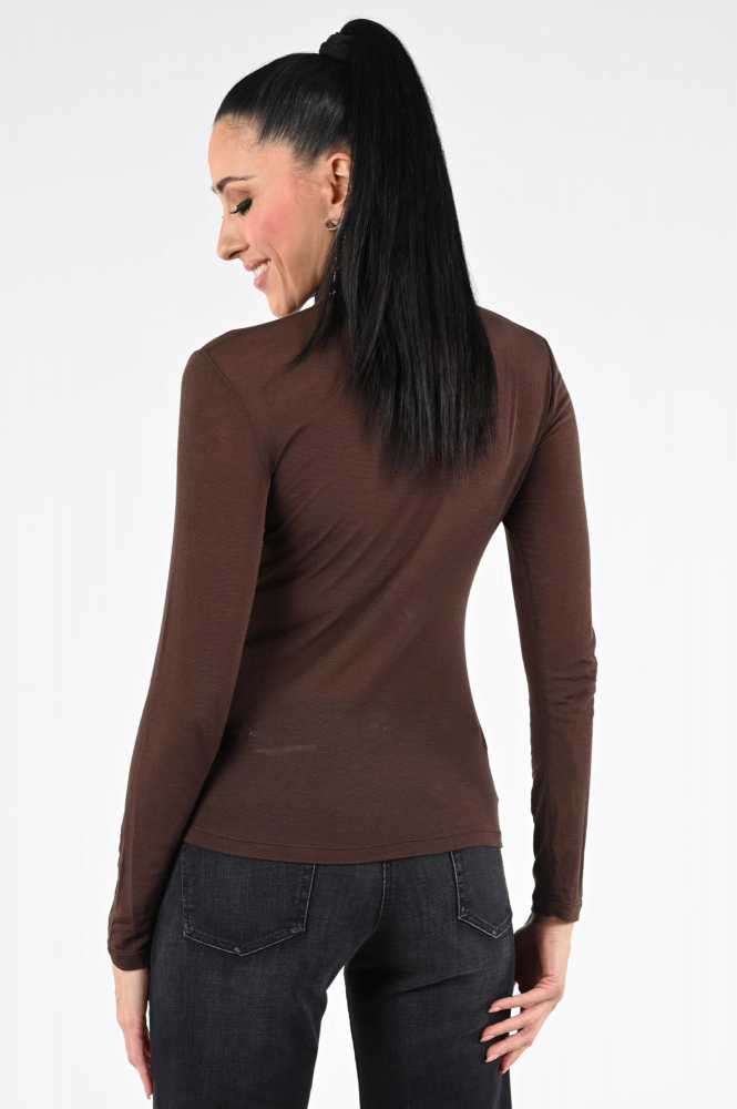 Geisha Monica Shirt turtle neck Bruin