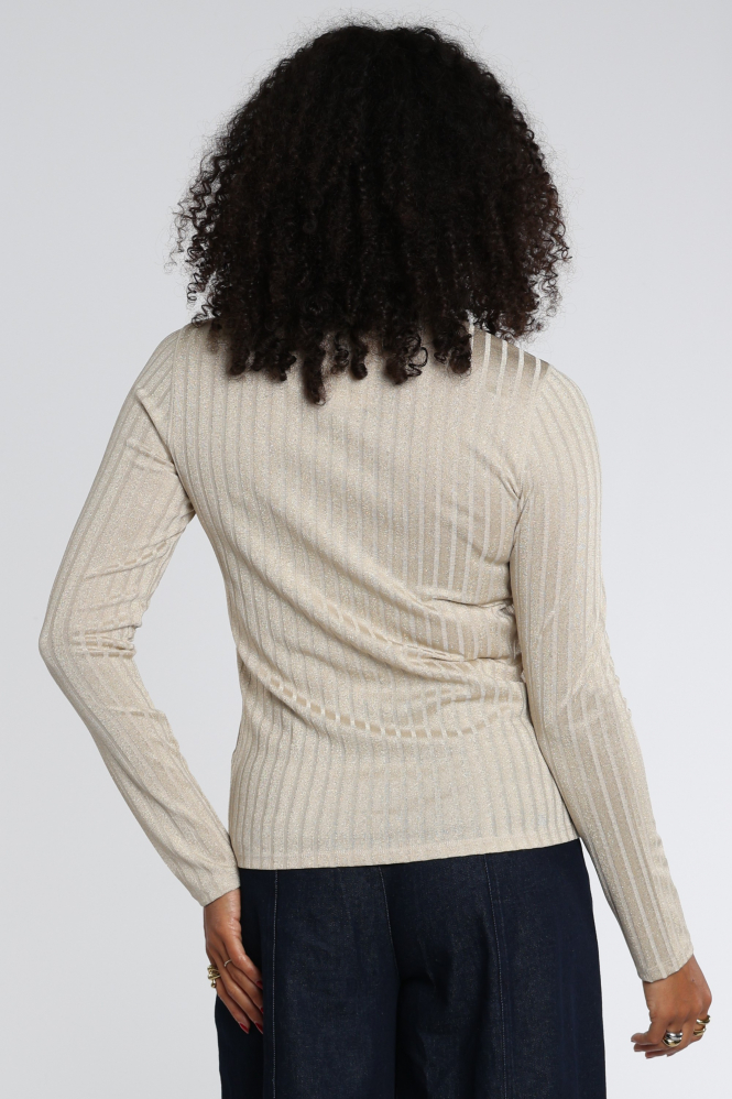 Marc Cain BC 48.70 J21 Shirt turtle neck Beige