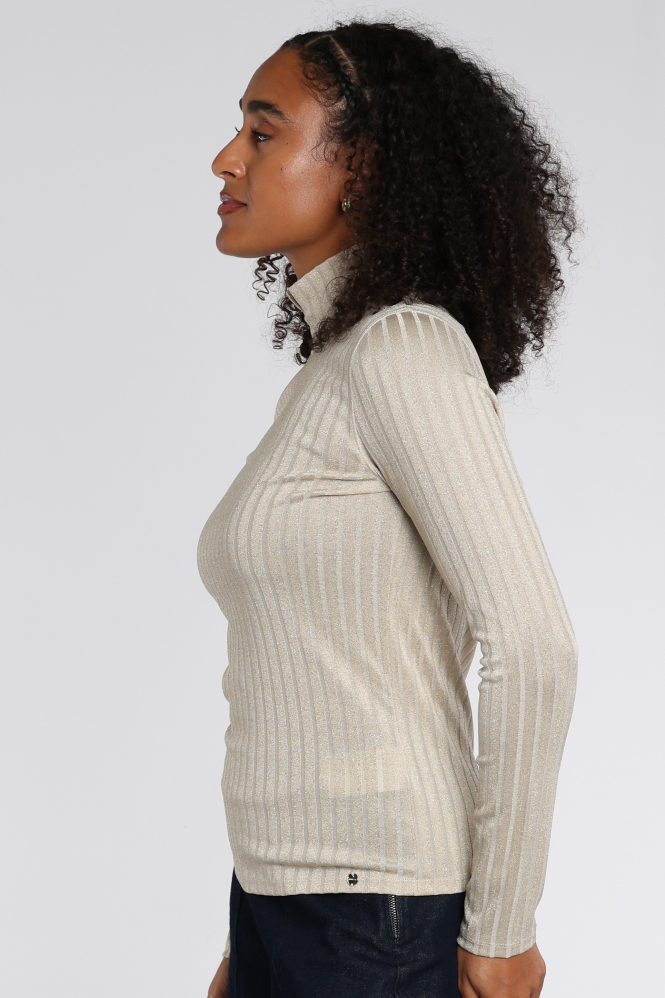 Marc Cain BC 48.70 J21 Shirt turtle neck Beige