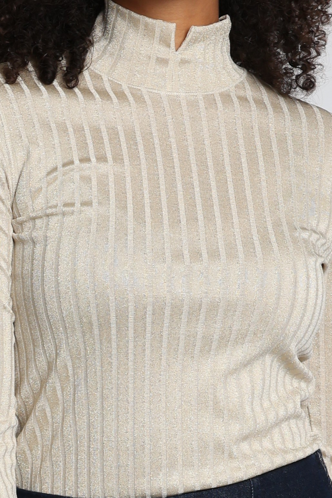 Marc Cain BC 48.70 J21 Shirt turtle neck Beige
