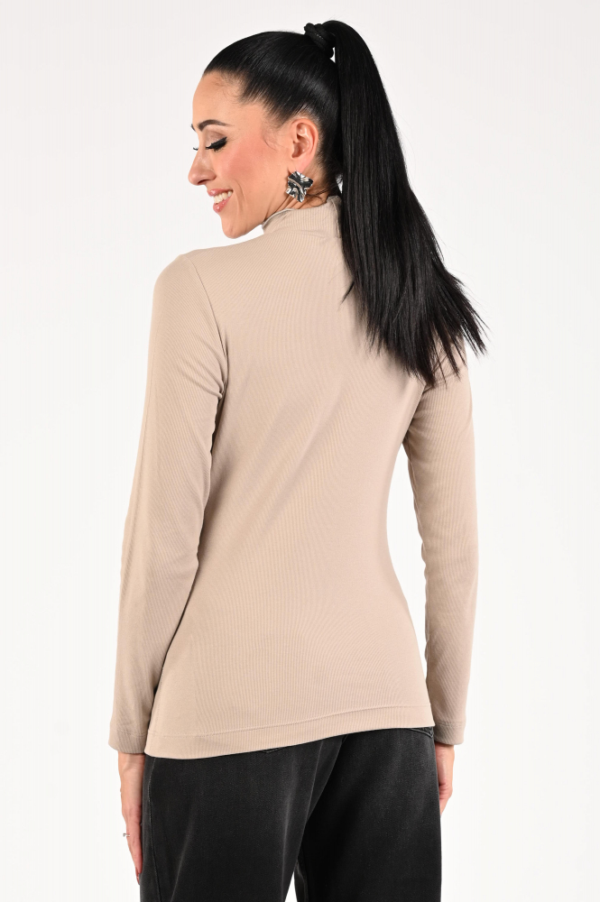 Zaida 336302 Shirt turtle neck Bruin