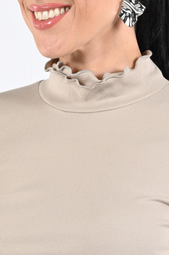 Zaida 336302 Shirt turtle neck Bruin