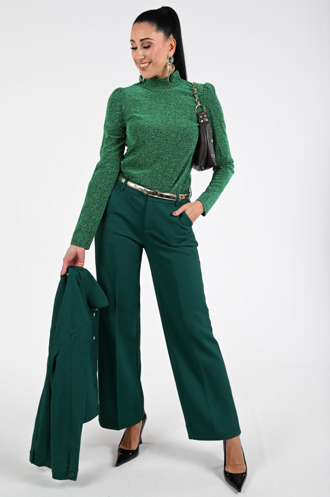 Pom Amsterdam SP9281 Shirt turtle neck Groen