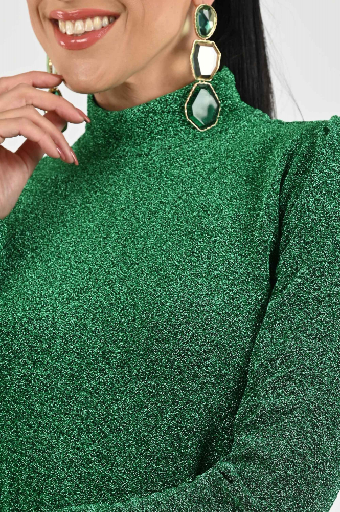 Pom Amsterdam SP9281 Shirt turtle neck Groen