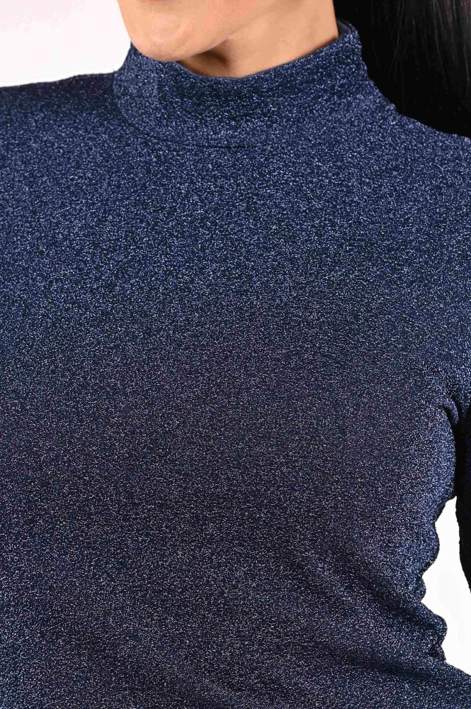 Pom Amsterdam SP9335 Shirt turtle neck Blauw
