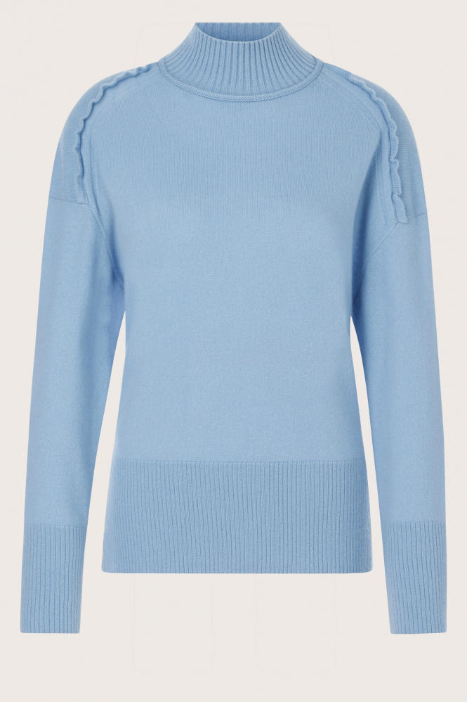 Marc Cain XC 41.50 M68 Shirt turtle neck Blauw