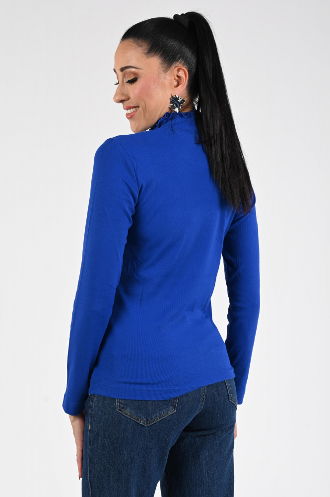 Zaida 336302 Shirt turtle neck Blauw