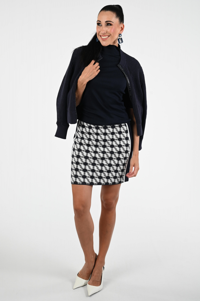 Marc Cain ZS 48.04 J50 Shirt turtle neck Blauw