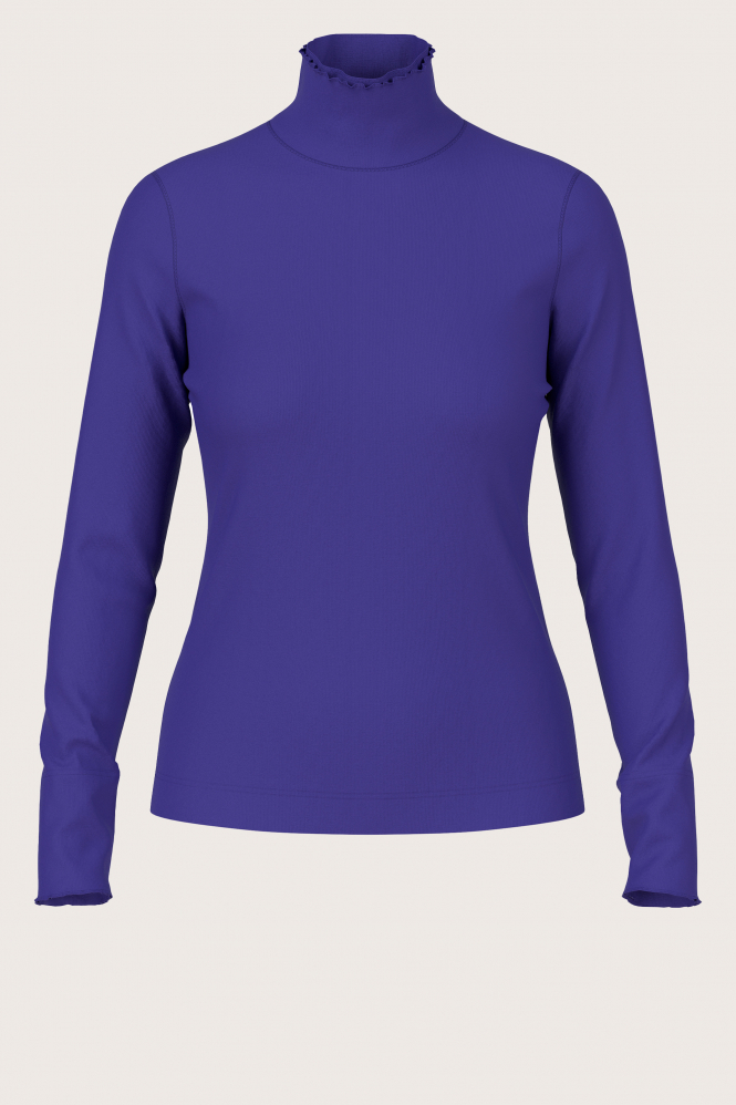 Marc Cain XS 48.43 J50 Shirt turtle neck Paars