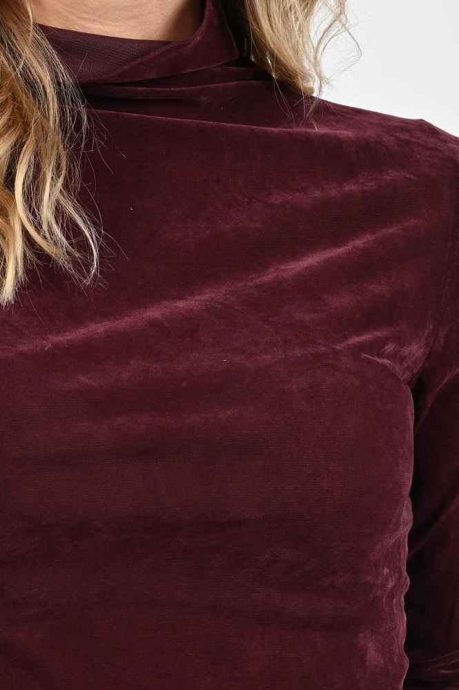 Luisa Cerano 328196-3694 Shirt turtle neck Rood