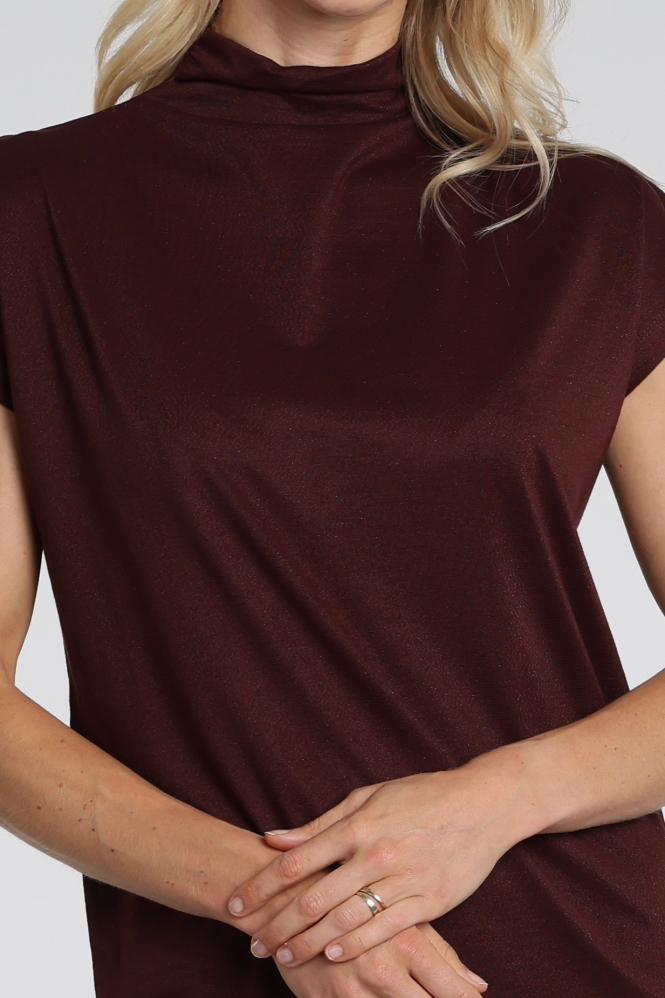 Aimée the label Mandy Top Shirt turtle neck Rood
