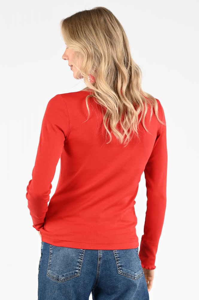 Marc Cain ZS 48.43 J50 Shirt turtle neck Rood
