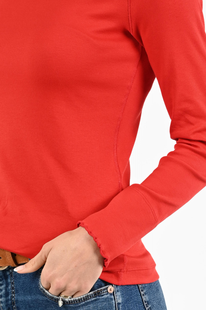 Marc Cain ZS 48.43 J50 Shirt turtle neck Rood