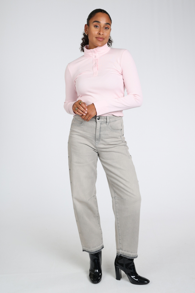 Marc Cain BS 48.42 J55 Shirt turtle neck Roze