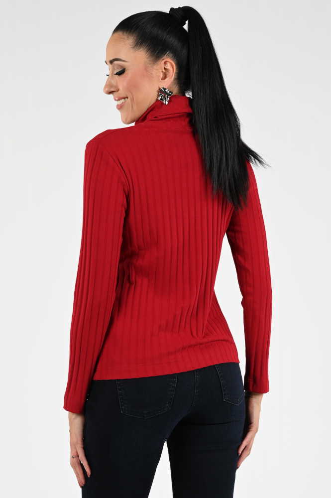 Zaida 336358 Shirt turtle neck Rood