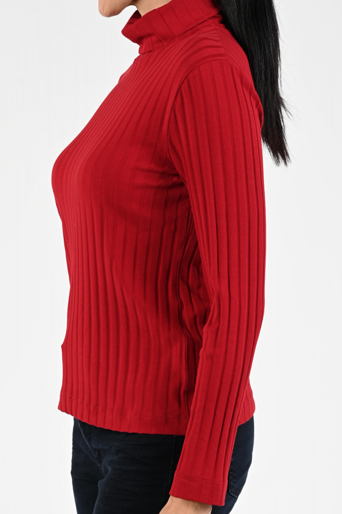 Zaida 336358 Shirt turtle neck Rood