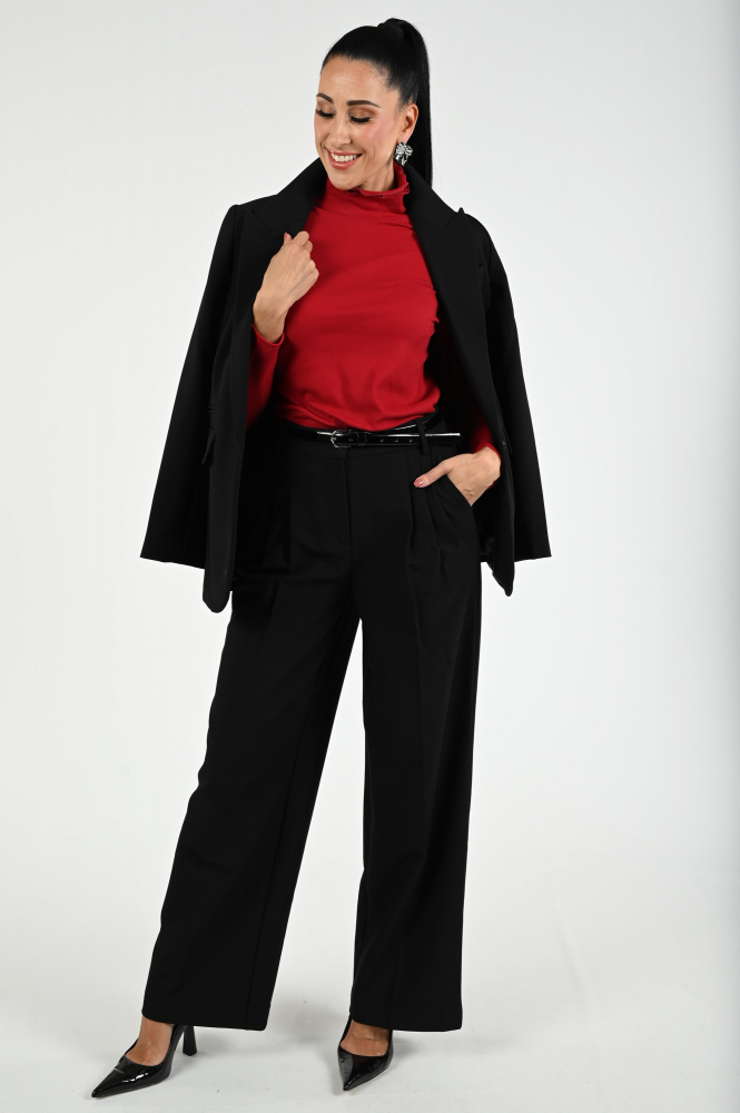 Zaida 336302 Shirt turtle neck Rood
