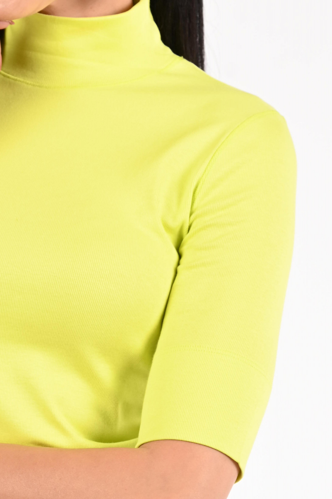 Marc Cain ZS 48.04 J50 Shirt turtle neck Geel