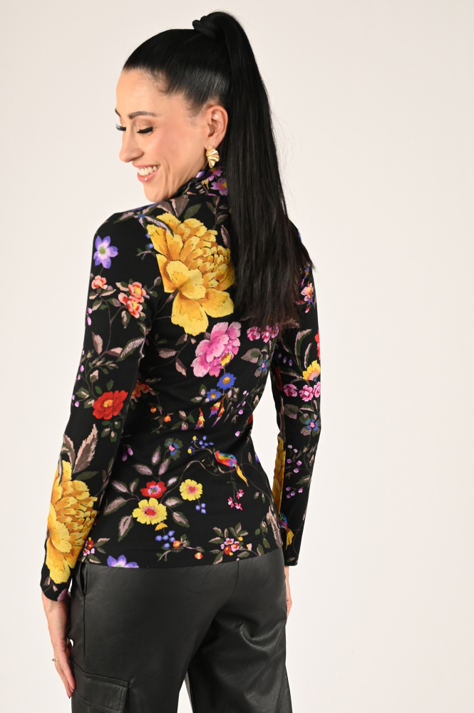 Zaida 316855 Shirt turtle neck Zwart