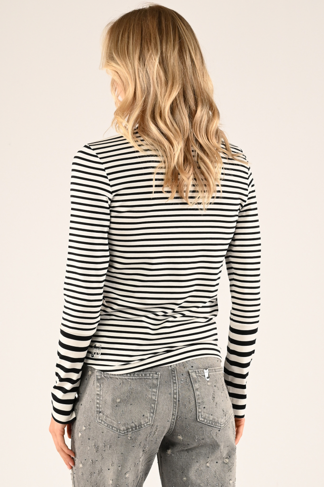 Marc Cain XS 48.17 J23 Shirt turtle neck Zwart