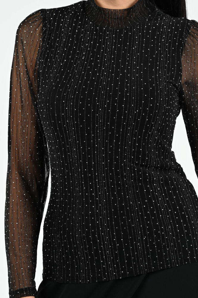Nukus NKF01001 Shirt turtle neck Zwart