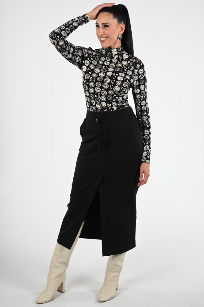 Fabienne Chapot CLTTOP15AW250187 Shirt turtle neck Zwart