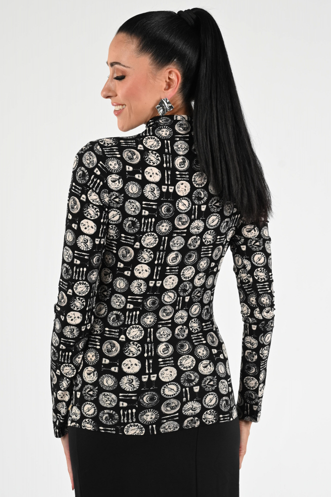 Fabienne Chapot CLTTOP15AW250187 Shirt turtle neck Zwart