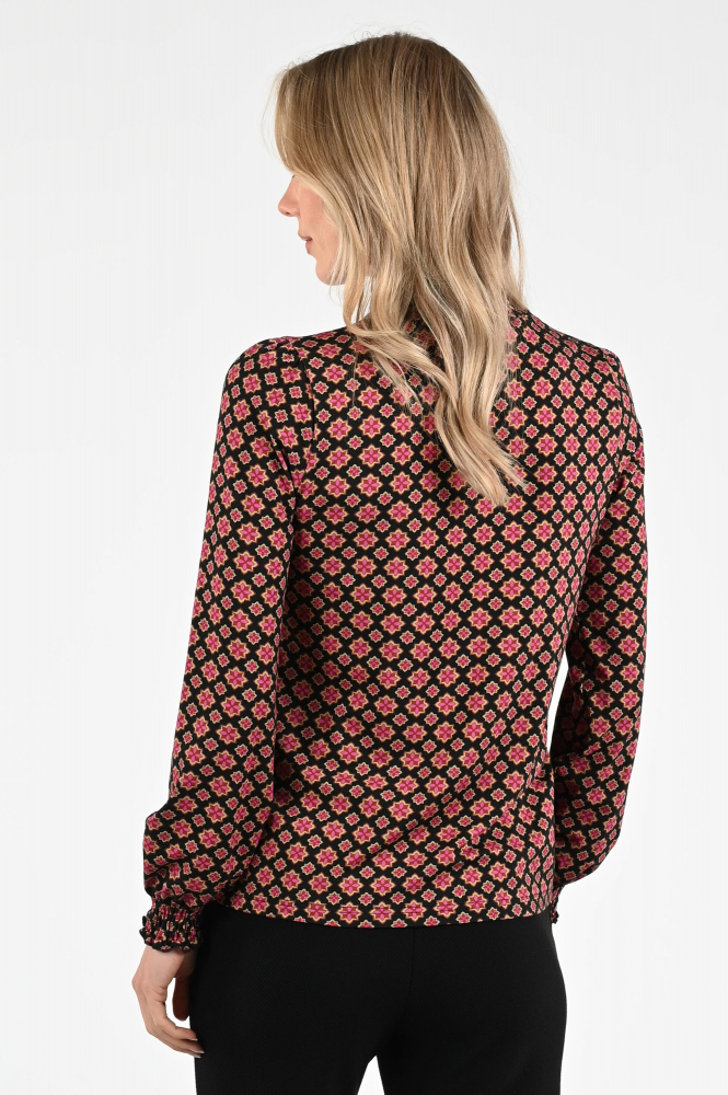 Geisha 52535-20 Shirt turtle neck Zwart