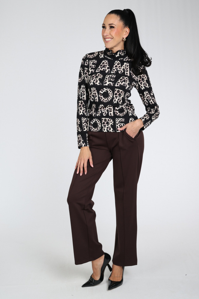 Zaida 356895 Shirt turtle neck Zwart