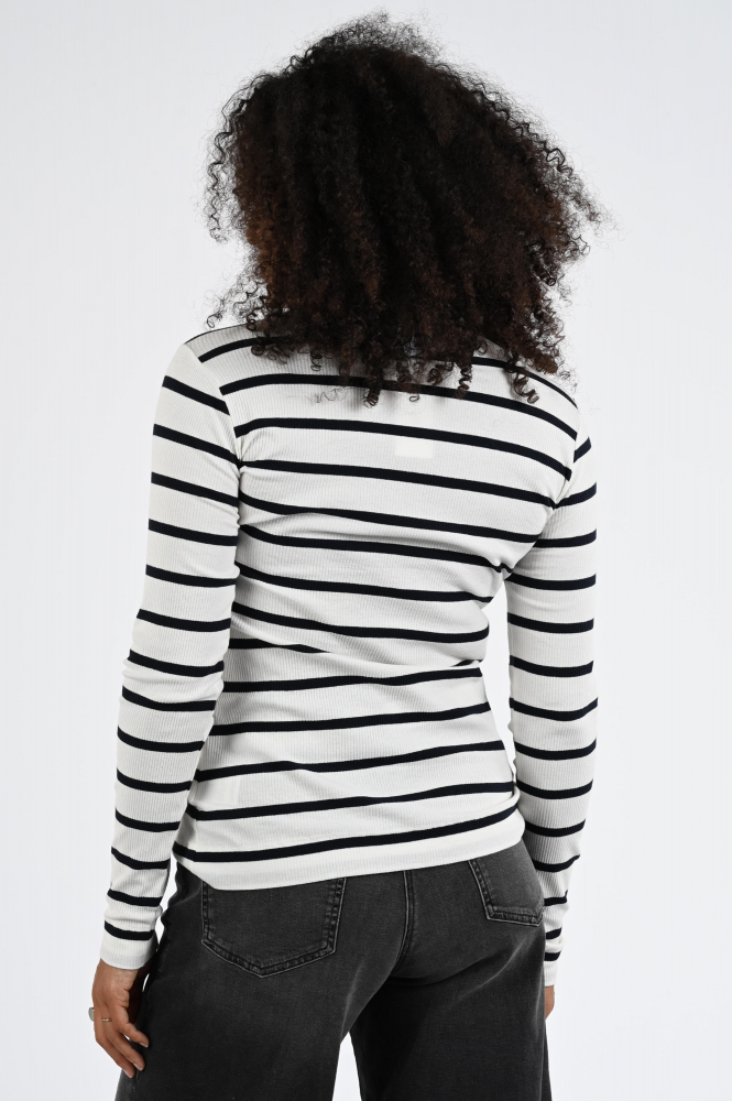 Penn & Ink W25F1720-ST Shirt turtle neck Wit