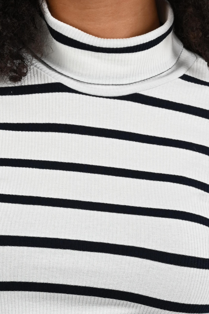 Penn & Ink W25F1720-ST Shirt turtle neck Wit