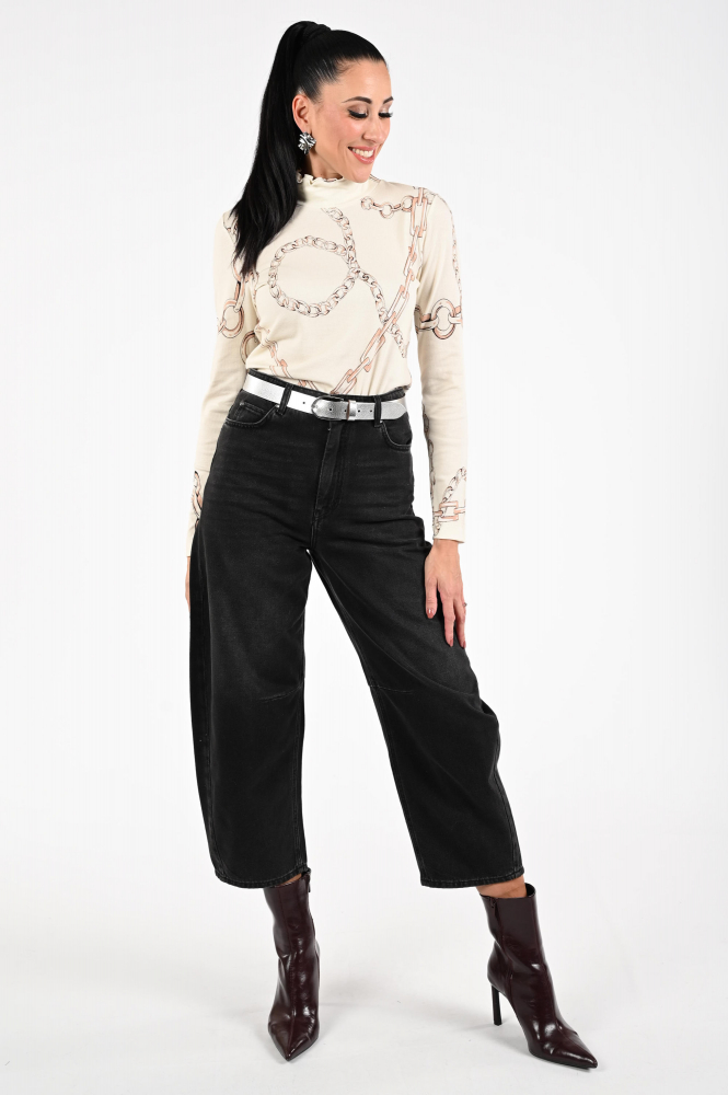 Zaida 336855 Shirt turtle neck Beige