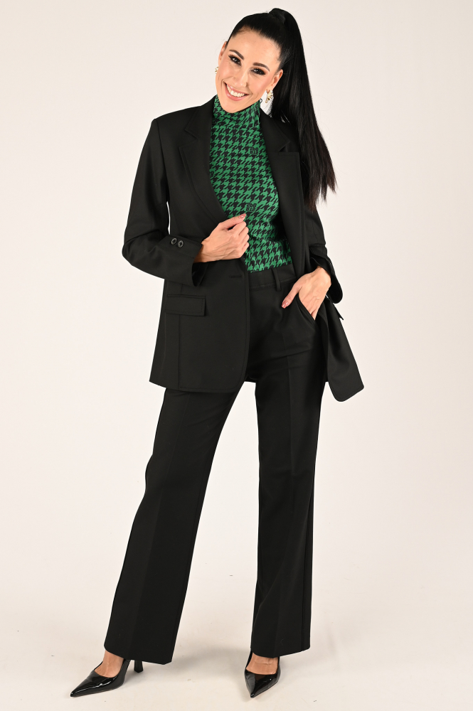 Marc Cain XS 48.52 J69 Shirt turtle neck Groen