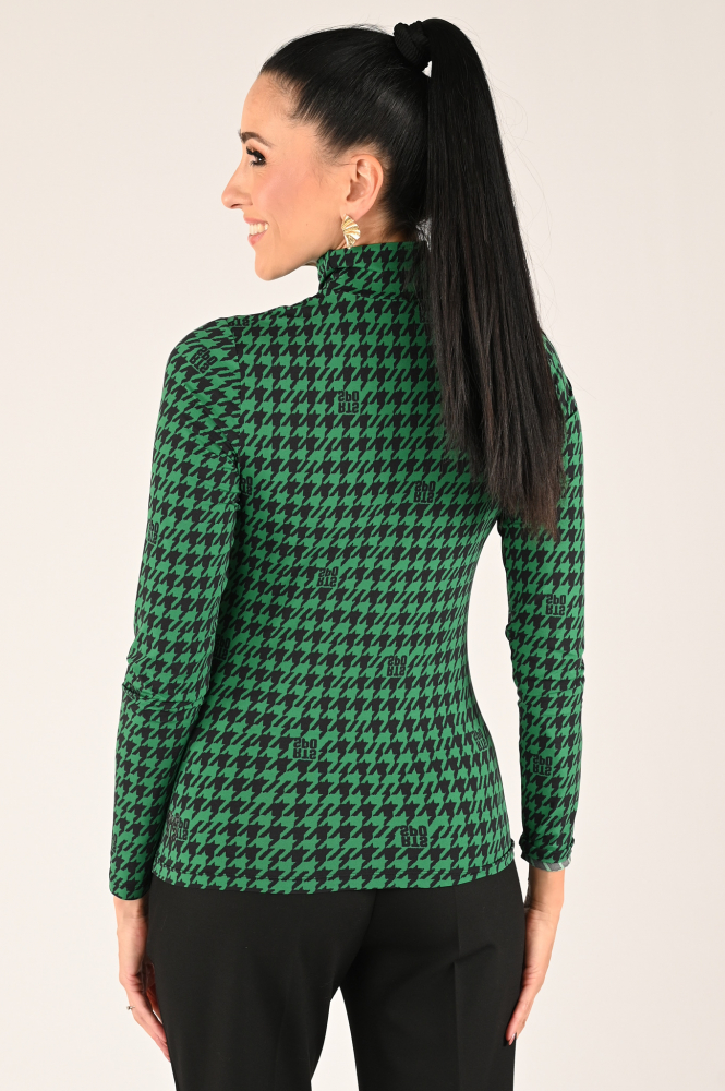 Marc Cain XS 48.52 J69 Shirt turtle neck Groen