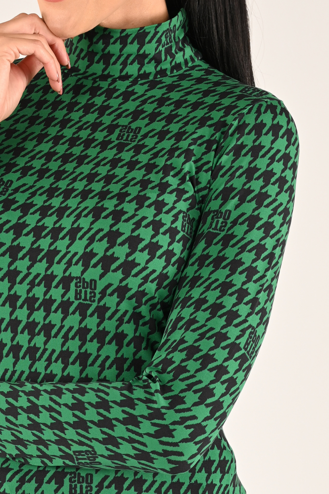 Marc Cain XS 48.52 J69 Shirt turtle neck Groen