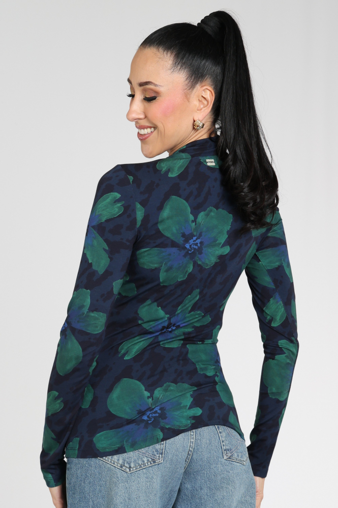 Pom Amsterdam SP9831 Romi Shirt turtle neck Blauw