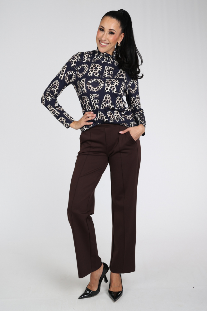 Zaida 356895 Shirt turtle neck Blauw