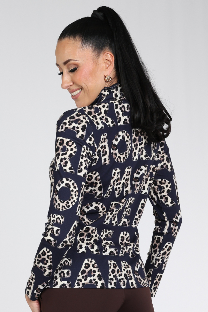 Zaida 356895 Shirt turtle neck Blauw