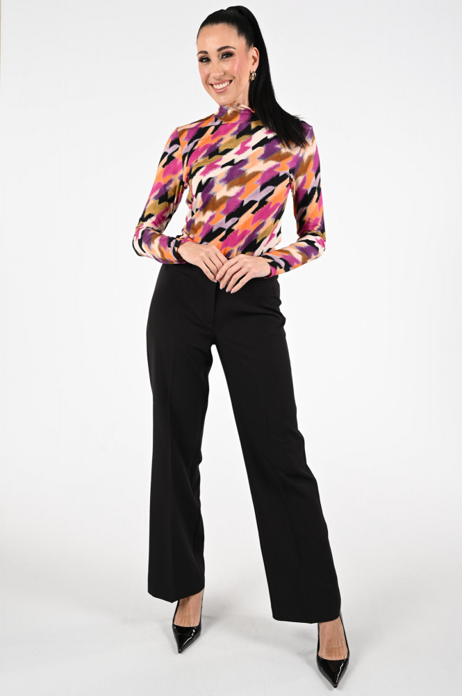 Geisha 52616-60 Shirt turtle neck Paars